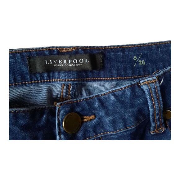 Liverpool Jeans Company Blue Cropped Denim - Picture 2 of 3
